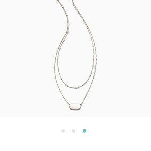 ELISA multi strand necklace sterling silver